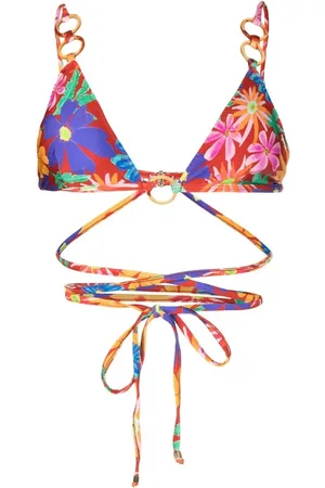 PATBO Aster wrap-tie bikini-top