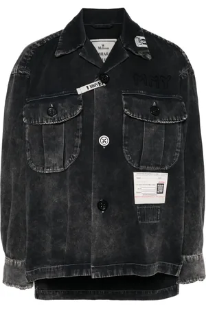 Maison Mihara Yasuhiro Faded-effect denim shirt