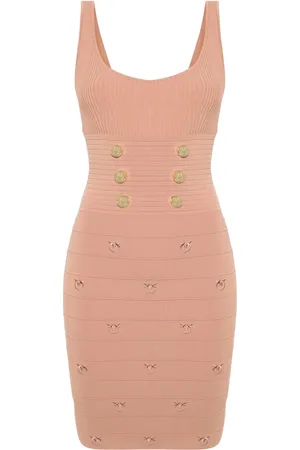 Pinko Ribbed-knit mini dress