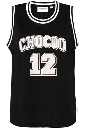Chocoolate Logo and number tank top