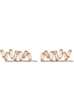 Suzanne Kalan 18kt rose gold Classic Fireworks diamond studs