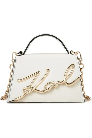 Karl Lagerfeld Small Signature leather cross body bag