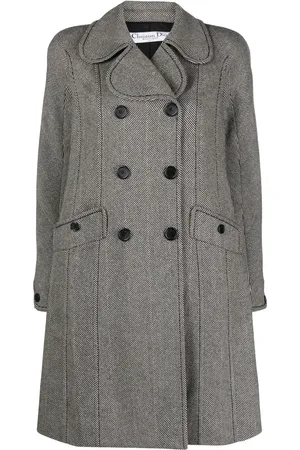 Dior 2000s double-breasted thigh-length coat