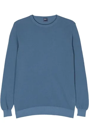 FEDELI Crew-neck cotton jumper