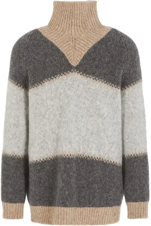 Giorgio Armani Colour-block high-neck jumper