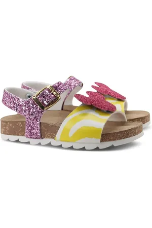 Moa Minnie-motif glittered sandals