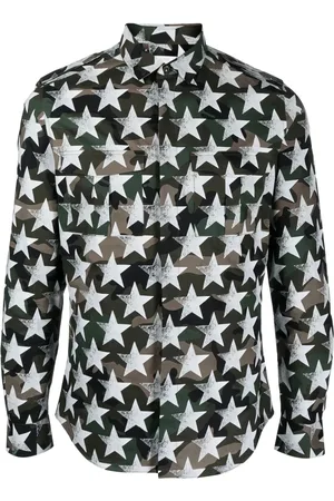 VALENTINO GARAVANI Star-print cotton shirt