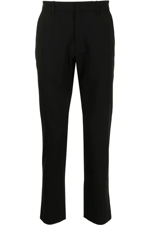 Ports V Contrast-trimmed straight trousers