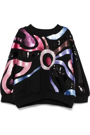 PUCCI Junior Iride-sequinned sweatshirt
