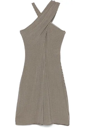 Courrèges Criss-cross jersey mini dress