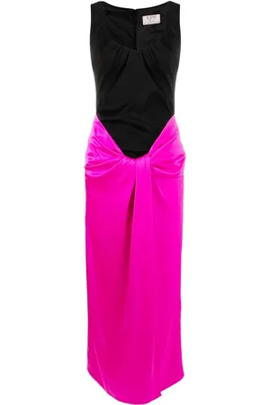 V:PM ATELIER Lima two-tone midi dress