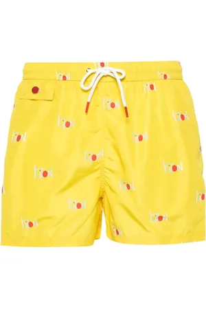 Kiton Logo-print swim shorts