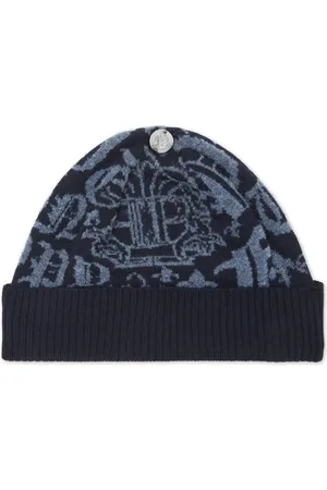 Philipp Plein Logo-jacquard wool beanie