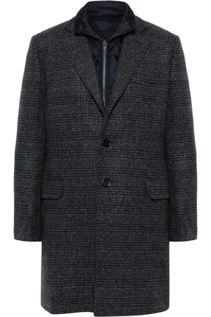 FAY Tartan-check double coat