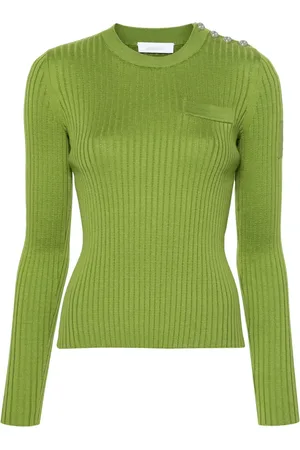 Paco rabanne Crew-neck ribbed-knit top