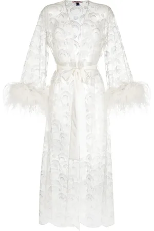 Gilda & Pearl Champagne In Venice embroidered robe