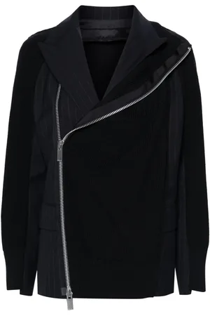SACAI Panelled single-breasted blazer