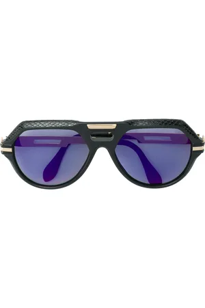 Cazal Leather detail oversize sunglasses