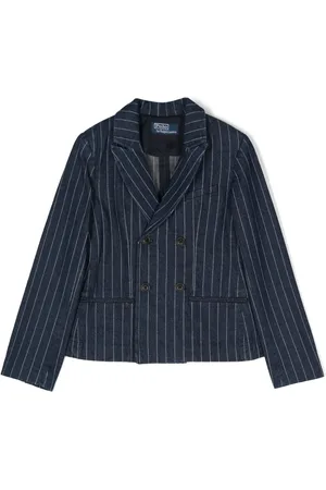 Ralph Lauren Pinstriped denim blazer