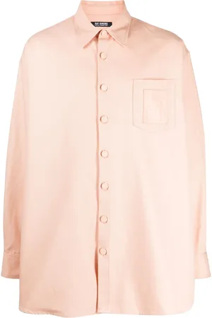 RAF SIMONS Logo-patch cotton shirt