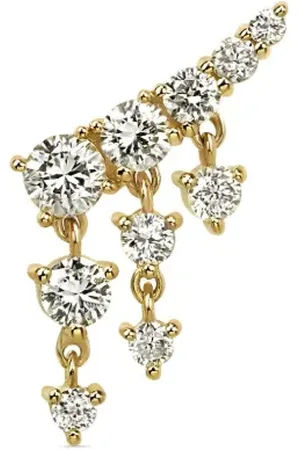 Lark & Berry 14kt yellow Royal Heiress diamond stud