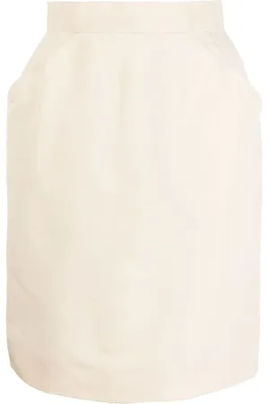 CHANEL 1980s high-waisted silk skirt