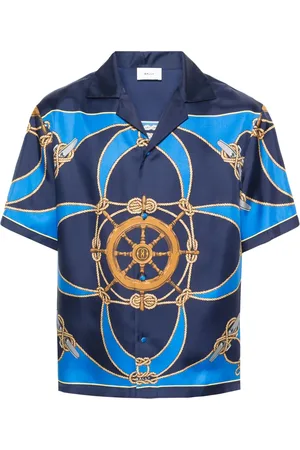 Bally Graphic-print silk shirt