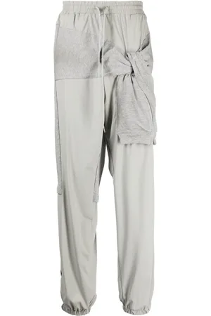 Maison Mihara Yasuhiro Layered-design drawstring track pants