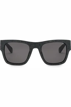 Philipp Plein Square-frame crystal-embellishment sunglasses