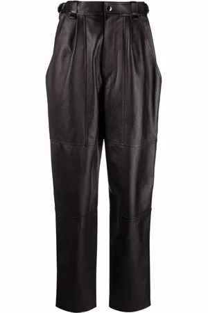 Isabel Marant Straight leg leather trousers
