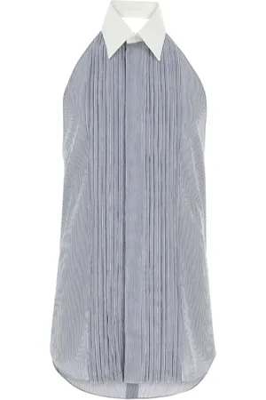Fendi Pleated sleeveless shirt