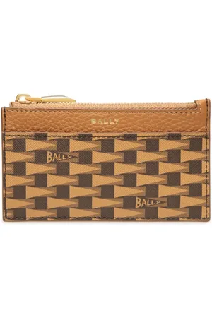 Bally Pennant monogram-pattern card holder