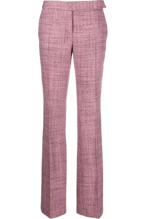 Stella McCartney Mélange-effect wool trousers