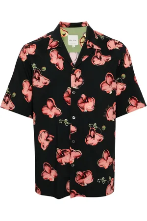Paul Smith Orchid-print short-sleeves shirt