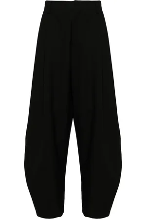 CROQUIS Wool-blend tapered trousers