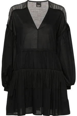 Pinko Fringed flared mini dress