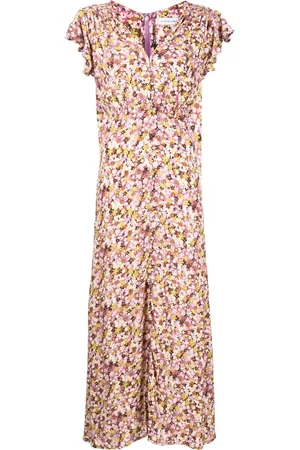 FAITHFULL THE BRAND Magdelena V-neck midi dress