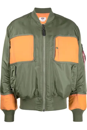 JUNYA WATANABE Colour-block panelled bomber jacket