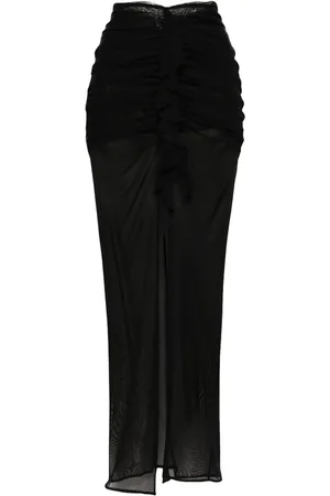 De La Vali Tiramisu semi-sheer skirt