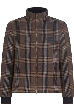 Etro Check-pattern padded jacket
