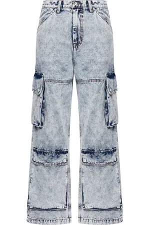 FIVE CM Low-rise wide-leg jeans
