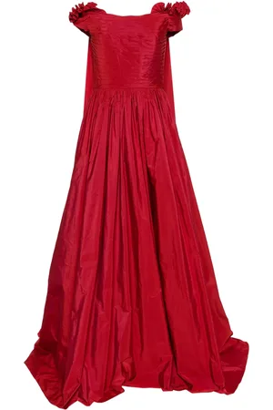 Elie saab Cape-effect taffeta gown