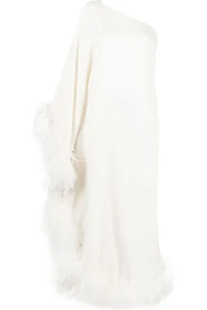 ‎Taller Marmo‎ Ubud feather-trim gown