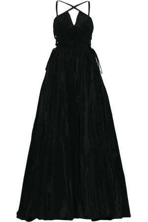 Zuhair Murad Cross-strap taffeta gown
