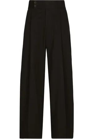 Dolce & Gabbana High-waisted stretch-cotton trousers