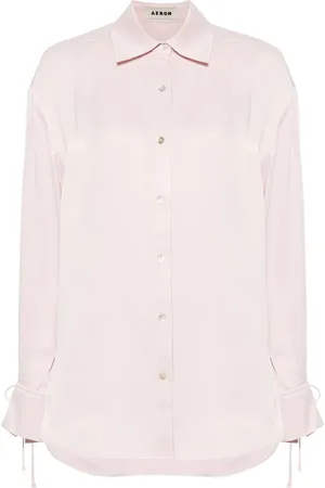 AERON Fallow satin-weave shirt