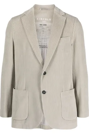 Circolo Single-breasted corduroy blazer
