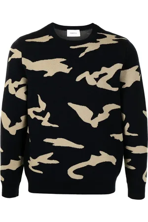 Ports V Camouflage-pattern wool sweater