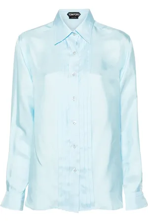 Tom Ford Pleat-detailing silk blend shirt