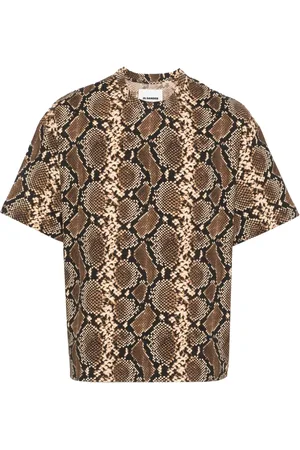 Jil Sander Snake-print cotton T-shirt